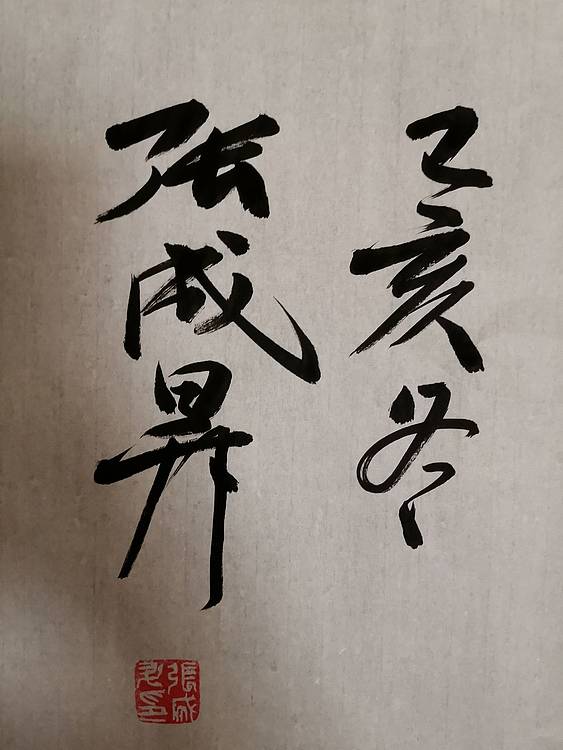 张成生  军旅书法家  大校书法行书精品