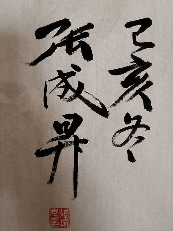 张成生  军旅书法家  大校书法行书精品