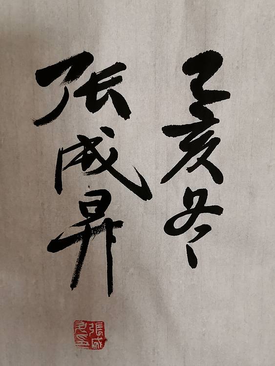 张成生  军旅书法家  大校书法行书精品