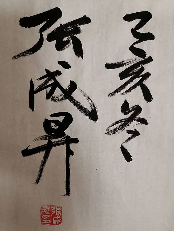 张成生  军旅书法家  大校书法行书精品