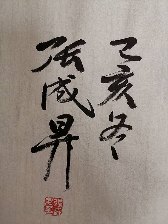 张成生  军旅书法家  大校书法行书精品