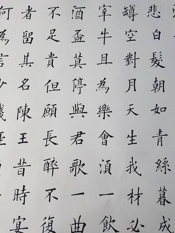 书法《将进酒》