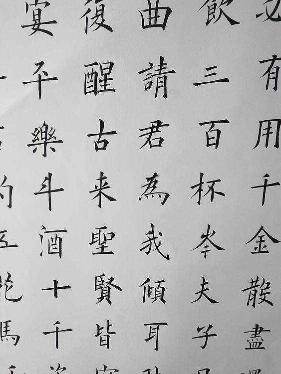 书法《将进酒》