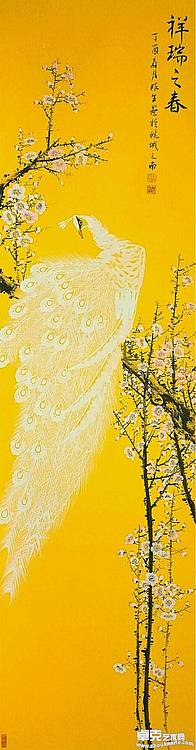 储昭生展览作品---安徽美协储昭生《祥瑞之春》卓克艺术网备案