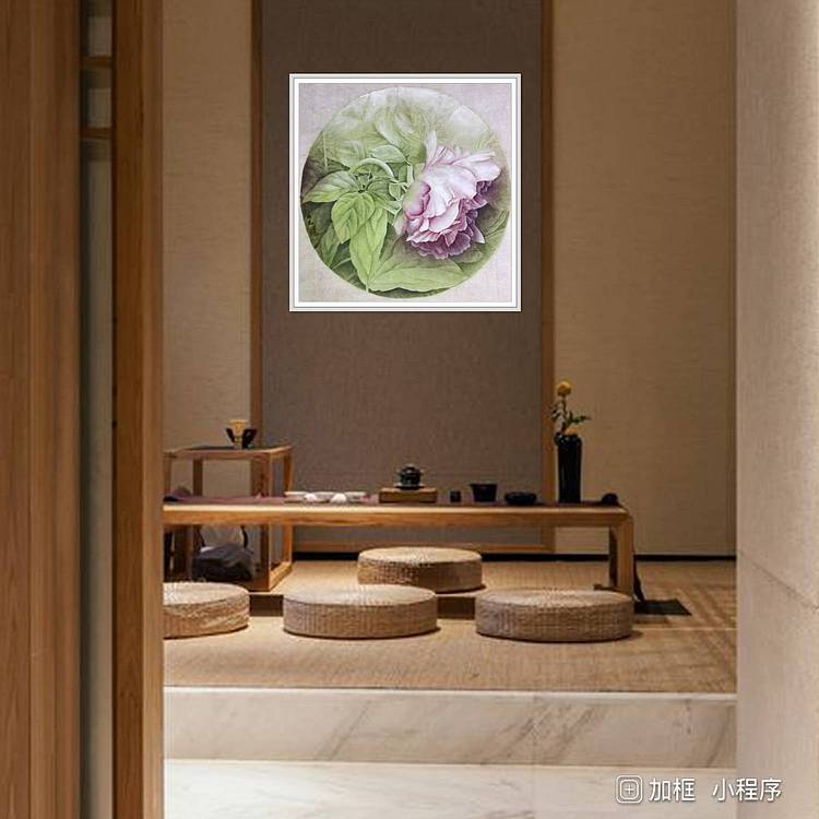 山东省工笔画院画家韩蕊牡丹图