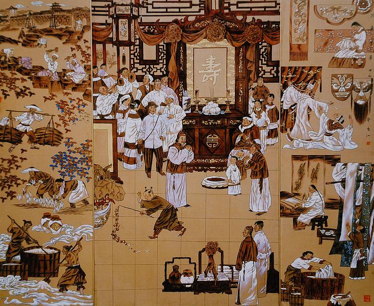 美协理事 德国名人步行街留下手模的女画家李江作品