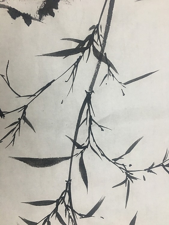 美协会员刘亚东竹石图
