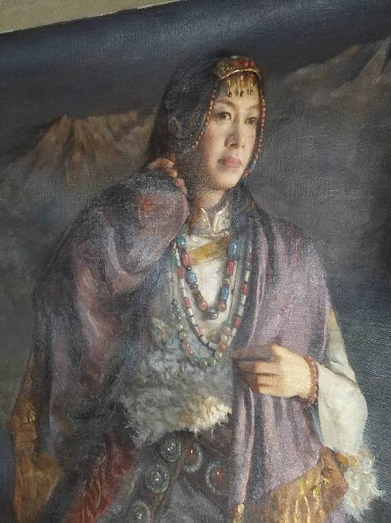 高建先油画，暮色