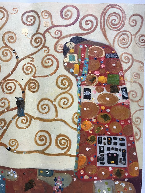 张嘉應手绘油画作品巜长生树》55