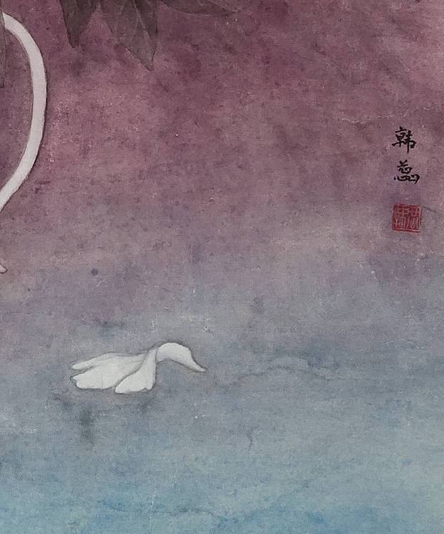 山东省当代工笔画院画家韩蕊牡丹图