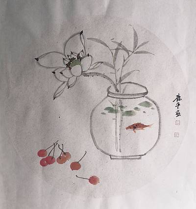 河南省美协 路俊杰 花鸟