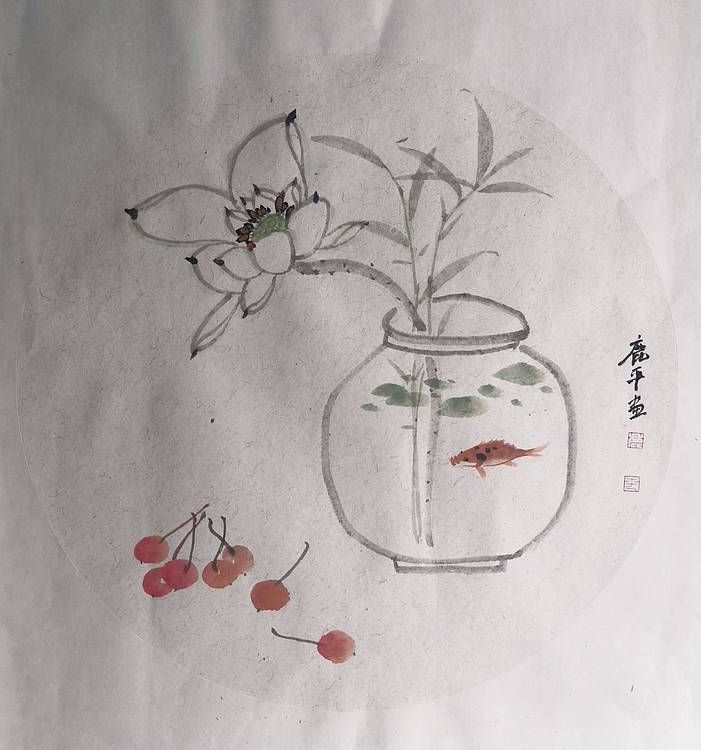 河南省美协 路俊杰 花鸟