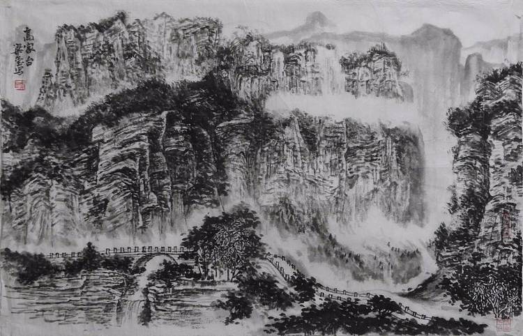 高家台    梁玺太行写生精品