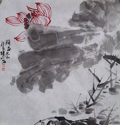荷香 中国美协会员赤峰市美协副主席傅向宏