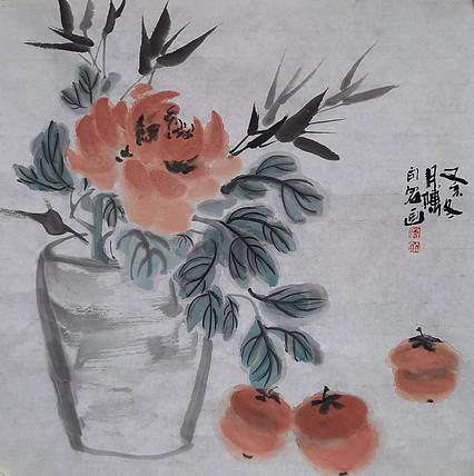 花鸟 中国美协会员赤峰市美协副主席傅向宏