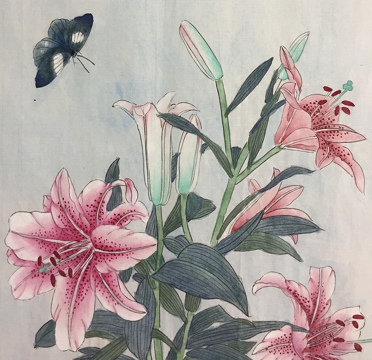 亚涵真迹，纯手绘作品《合美图》