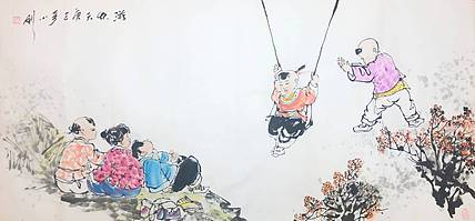 严小刚，西安美院硕士，国家一级美术师。