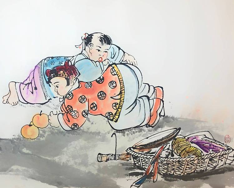 严小刚，西安美院硕士，国家一级美术师。
