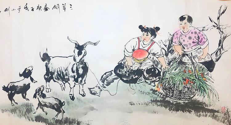 严小刚，西安美院硕士，国家一级美术师。