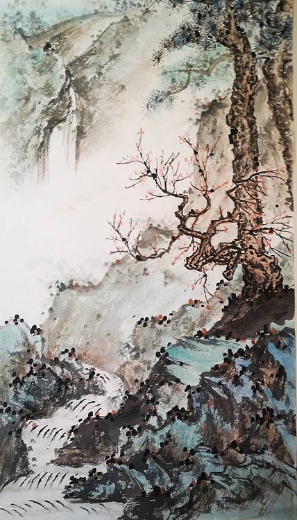 《松溪图》郭晋芬