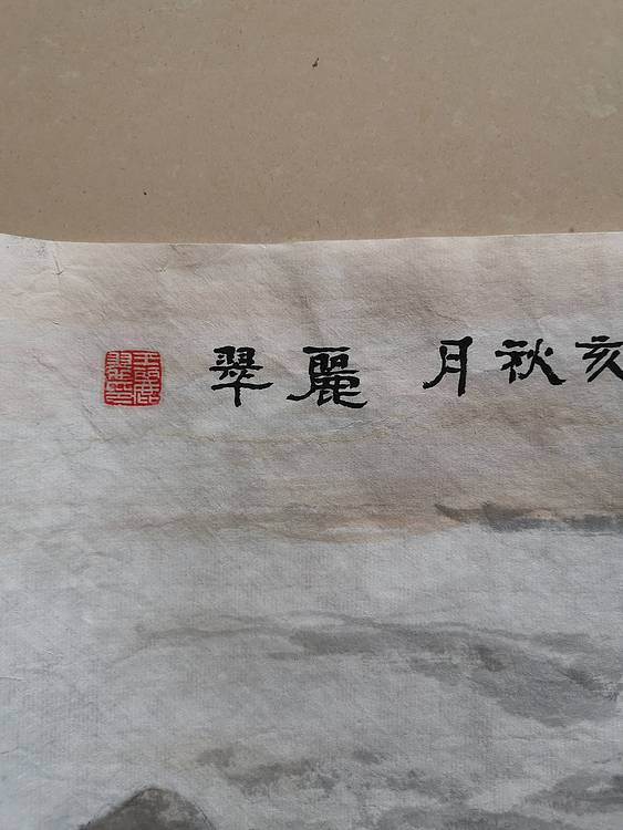 山东省当代工笔画院画家王丽翠峨眉金顶
