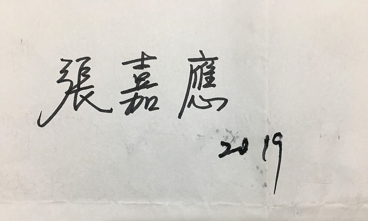 张嘉應手绘油画作品《吻》
