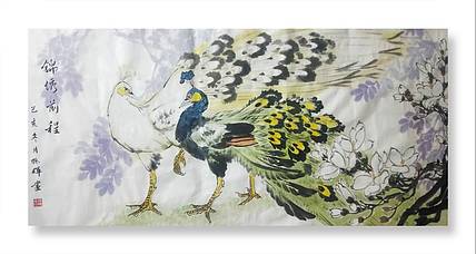 省美协孙辉作品四尺整张锦绣前程