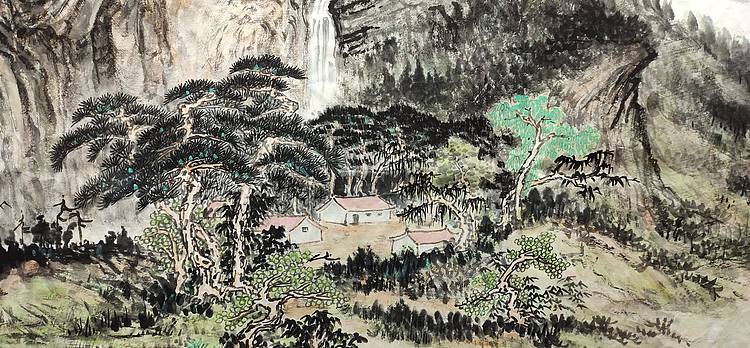 八尺整张山水