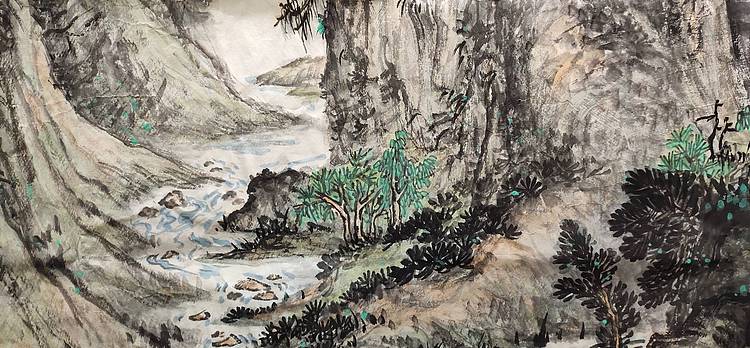八尺整张山水