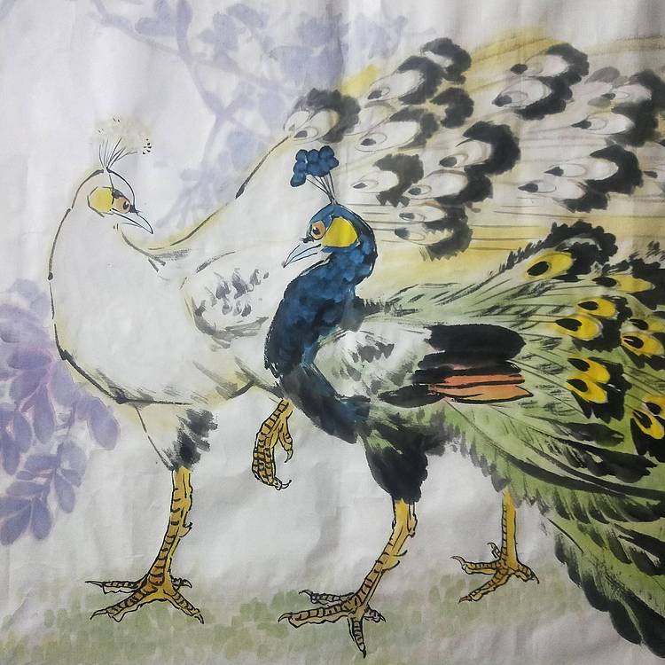 省美协孙辉作品四尺整张锦绣前程