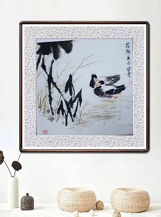 中国老年书画研究会会员 张宝霞 荷趣