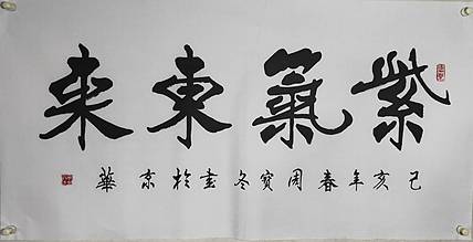 国家一级书法师：周宝冬，紫气东来