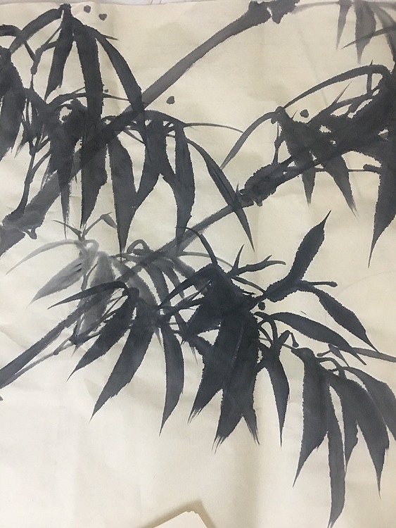国家一级美术师刘亚东美协会员刘亚东墨竹图一