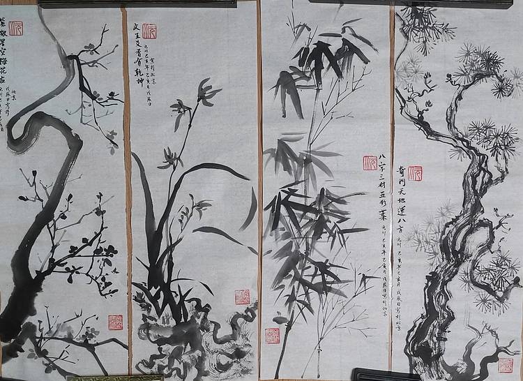 四君子（松、竹、梅、兰）