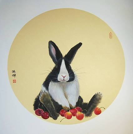 辽宁省美协工笔动物系列车厘子自由