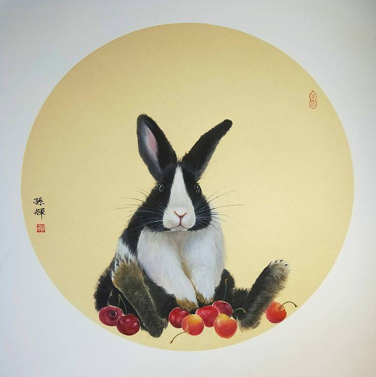 辽宁省美协工笔动物系列车厘子自由