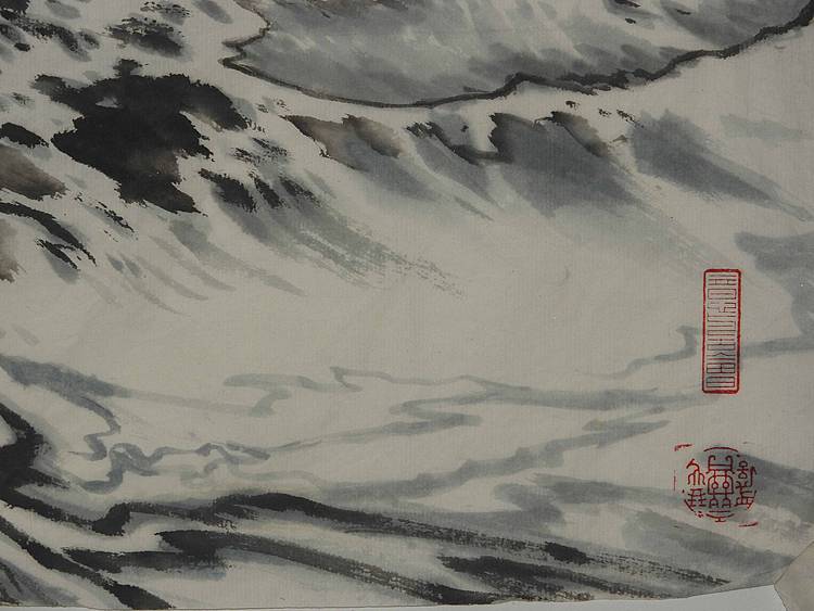 惊涛     梁玺写生精品