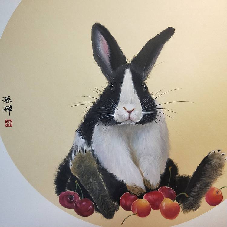 辽宁省美协工笔动物系列车厘子自由