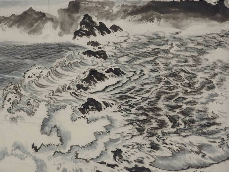 惊涛     梁玺写生精品