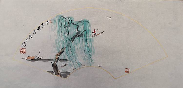 江苏省青年美协理事 何福民 春和景明