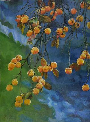 著名画家杨华，油画，鸿运当头