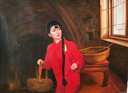 张嘉應手绘油画作品《希望》
