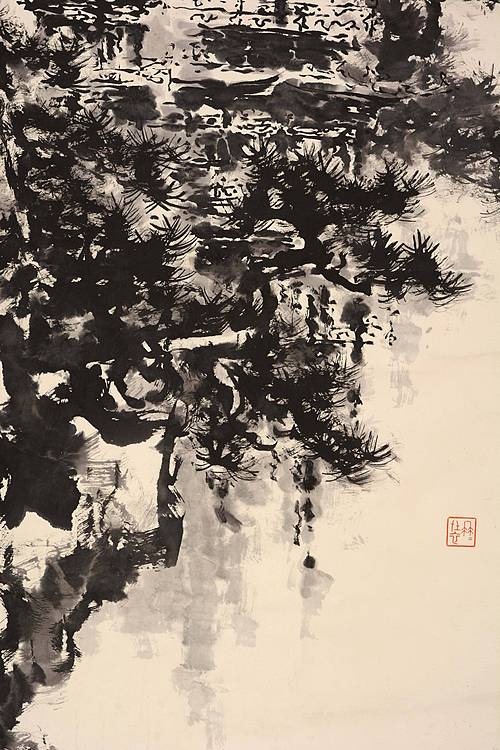 名家&mdash;&mdash;北京画院教授  何镜涵  《烟雨楼阁》
