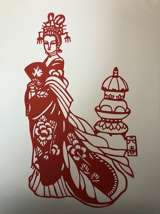 女子书院  张冬梅 手工剪纸