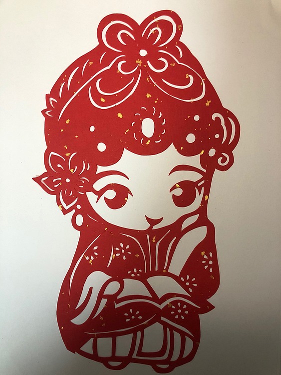 女子书院  张冬梅 手工剪纸