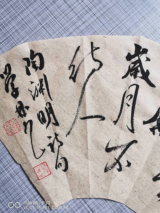 陶渊明诗词小扇面