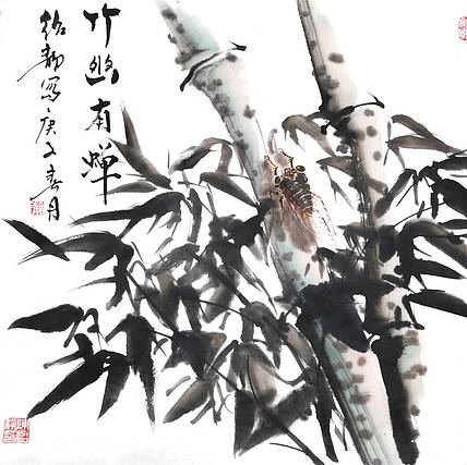 竹幽蝉鸣