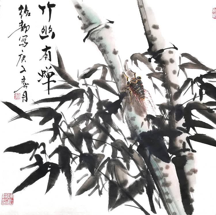 竹幽蝉鸣