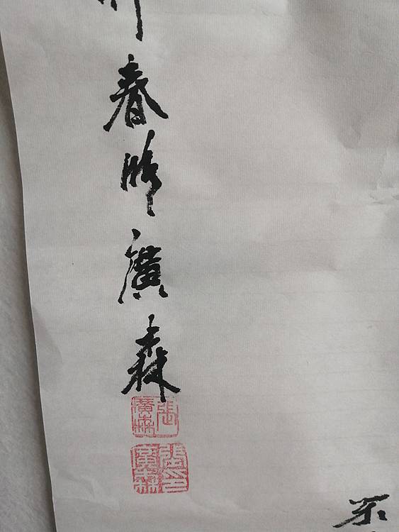 艺协副主席国家一级美术师张广森书法带证书