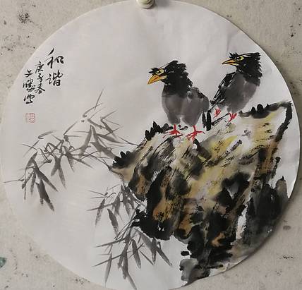 国家一级美术师 美协会员 张文胜 和谐